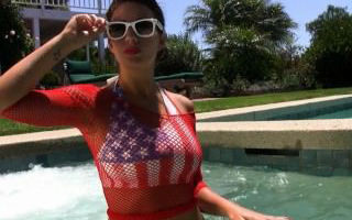 Holly Peers Star Spangled in a Hot