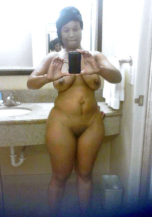 Busty ebony wives self-shot naked photos